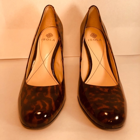 Isola Eleni Cinnamon Leopard Patent Pump - Picture 6 of 6